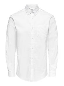 ONLY & SONS Slim fit shirt -White - 22019669