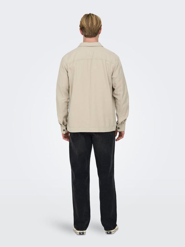 ONLY & SONS relaxed fit skjorte - 22019758