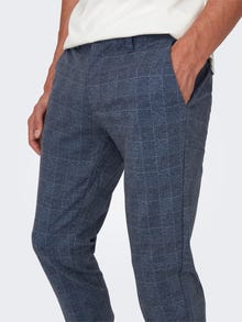 ONLY & SONS ONSMark checked chinos -Dress Blues - 22019887