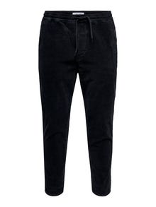 ONLY & SONS Casual corduroy pants -Black - 22019912