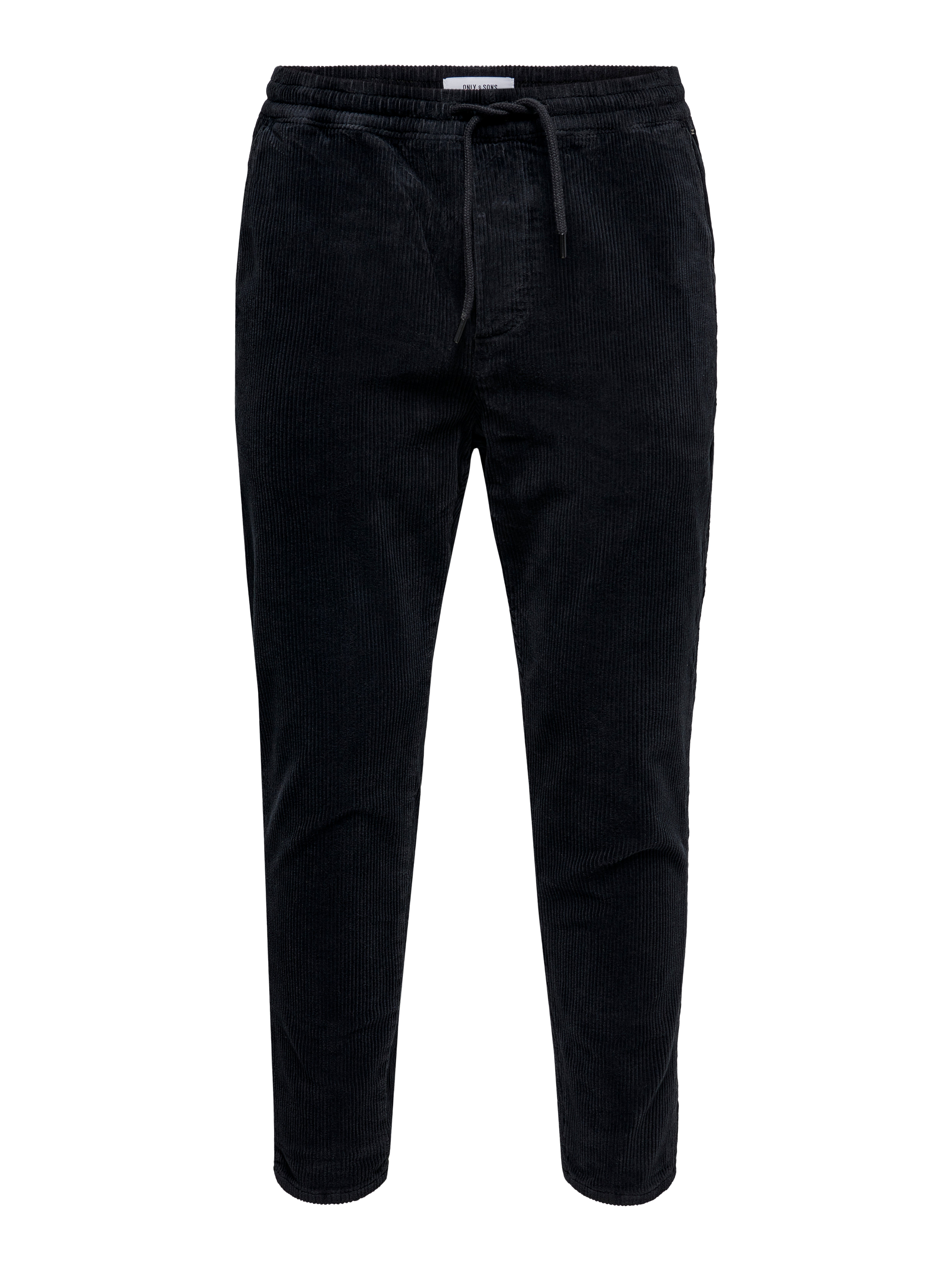 ONSLINUS Tapered Fit Trousers | Black | ONLY & SONS® ONSLINUS Tapered Fit Trousers | Black | ONLY & SONS®