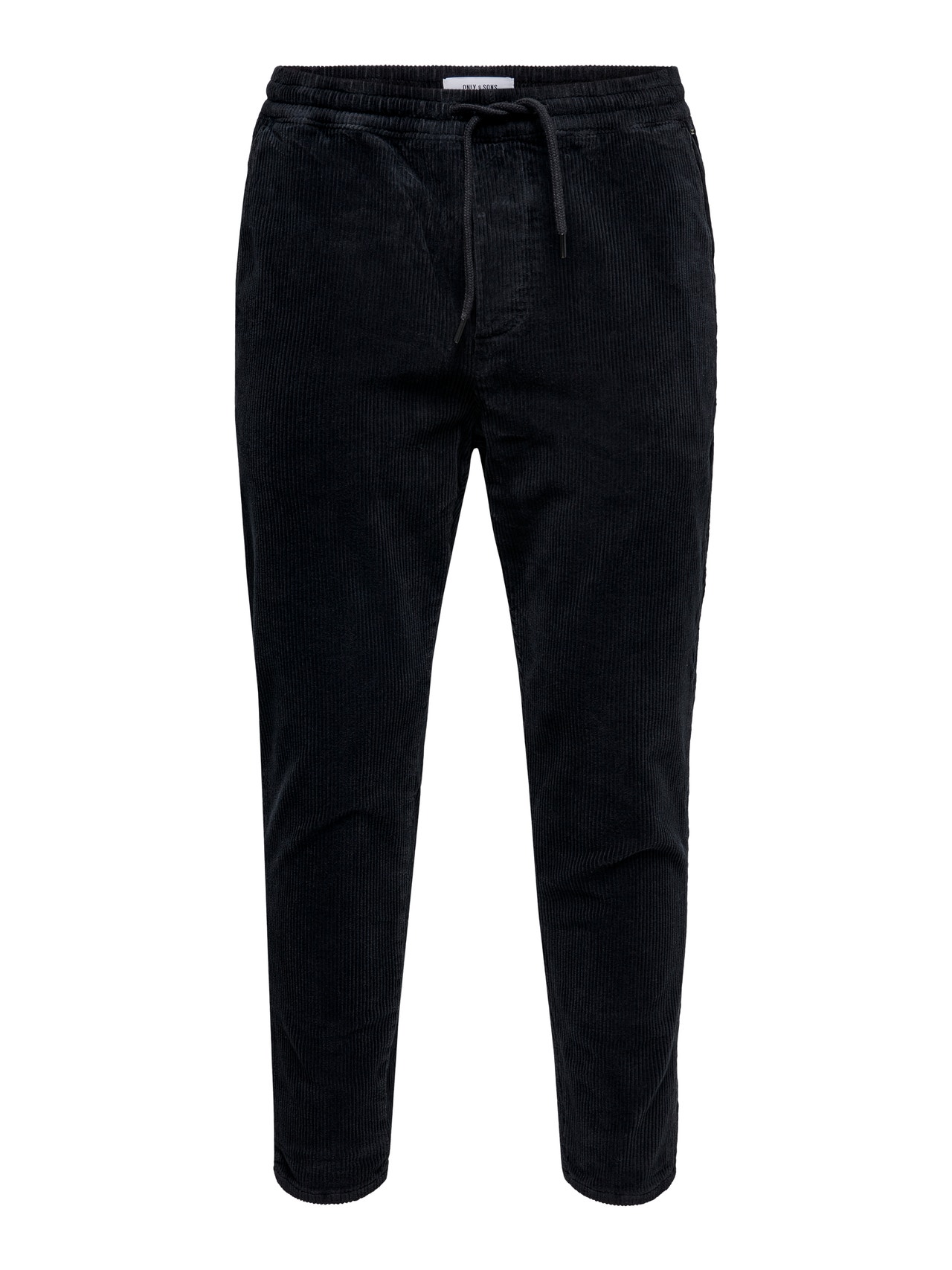 ONLY & SONS ONSLINUS CROPPED CORD 9912 PANT NOOS -Black - 22019912