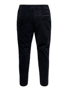 ONLY & SONS ONSLINUS CROPPED CORD 9912 PANT NOOS -Black - 22019912