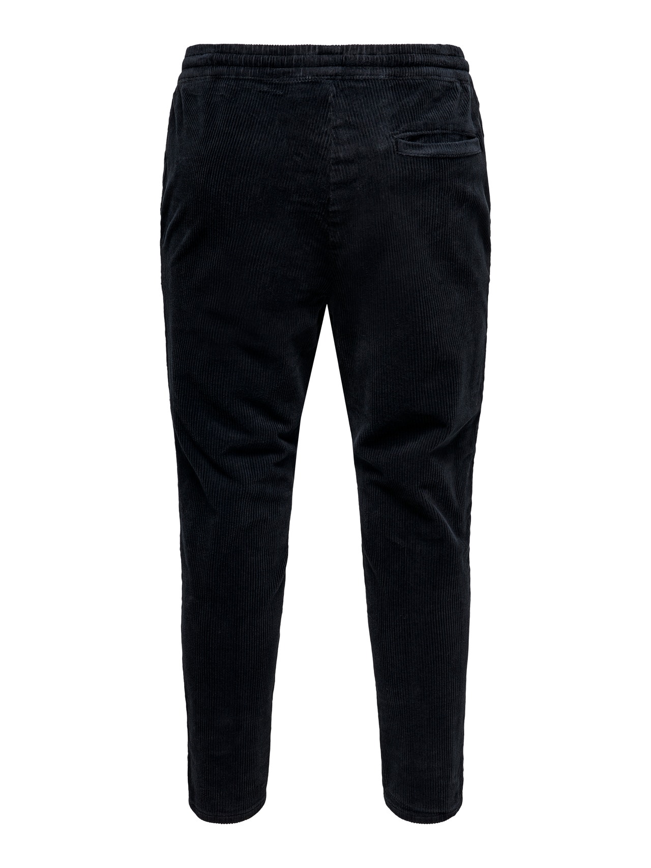 ONLY & SONS ONSLINUS CROPPED CORD 9912 PANT NOOS -Black - 22019912