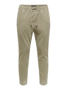 ONLY & SONS Casual corduroy pants -Chinchilla - 22019912