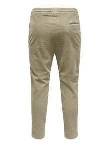ONLY & SONS Casual corduroy pants -Chinchilla - 22019912
