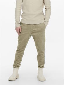 ONLY & SONS Casual corduroy pants -Chinchilla - 22019912