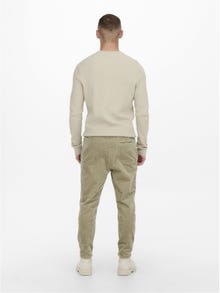 ONLY & SONS Casual corduroy pants -Chinchilla - 22019912