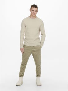 ONLY & SONS ONSLINUS CROPPED CORD 9912 PANT NOOS -Chinchilla - 22019912