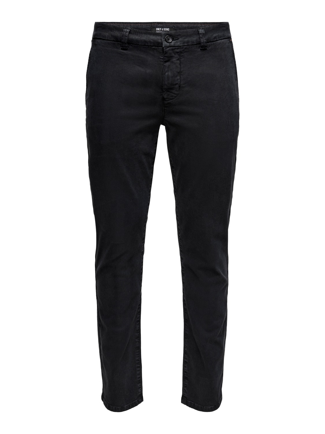 ONLY & SONS Mid waist chino trousers -Black - 22019934