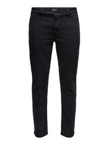 ONLY & SONS Slim fit Mid waist Chino's -Black - 22019934