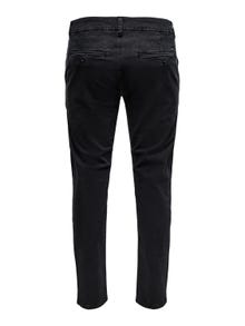 ONLY & SONS Chinos Slim Fit Taille moyenne -Black - 22019934