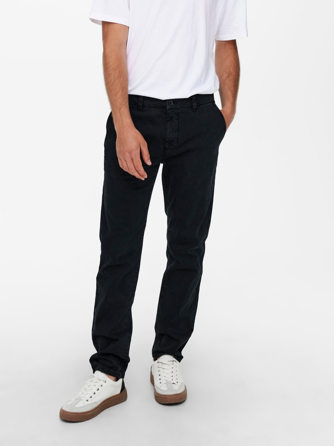 ONLY & SONS Slim fit Mid waist Chino's -Black - 22019934