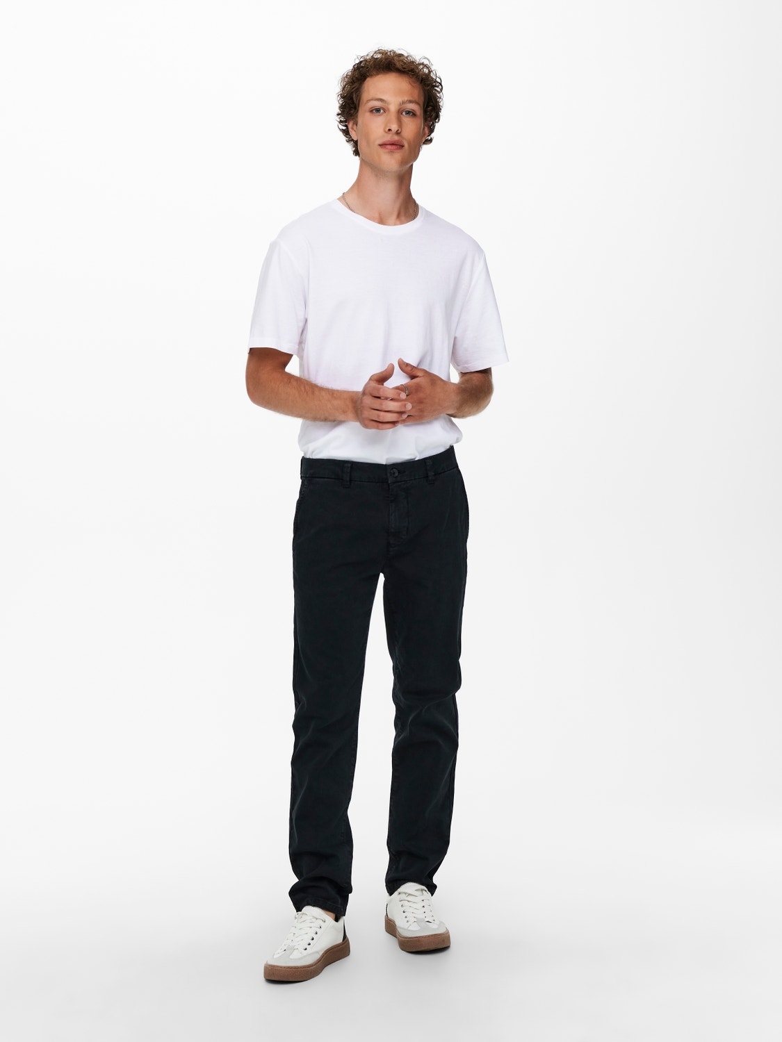 ONLY & SONS Slim fit Mid waist Chino's -Black - 22019934