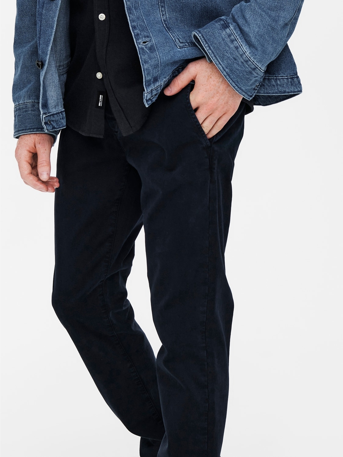 ONLY & SONS Chinos Slim Fit Taille moyenne -Dark Navy - 22019934