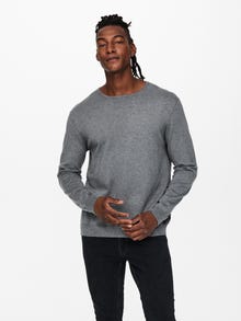 ONLY & SONS ONSWYLER Pull-overs -Medium Grey Melange - 22020088