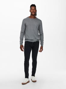 ONLY & SONS ONSWYLER Pull-overs -Medium Grey Melange - 22020088