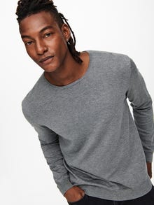ONLY & SONS ONSWYLER Pull-overs -Medium Grey Melange - 22020088