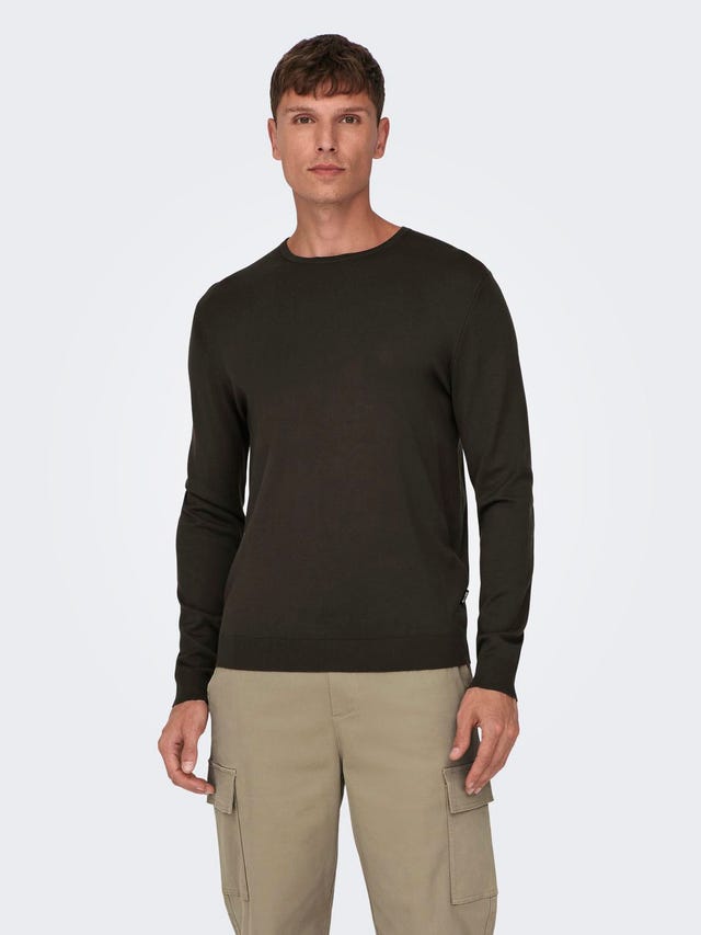 ONLY & SONS Solid color knitted pullover - 22020088
