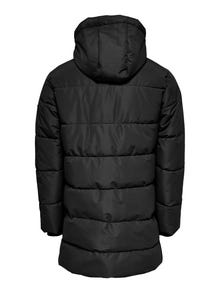 ONLY & SONS Odvojiva kapuljača Rebraste lisice Kaput -Black - 22020156