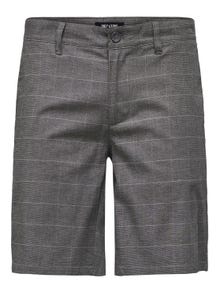 ONLY & SONS ONSMARK Regular Fit Calções -Grey Pinstripe - 22020475
