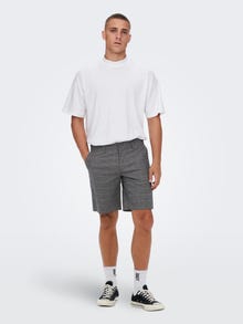ONLY & SONS ONSMARK Regular Fit Calções -Grey Pinstripe - 22020475