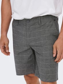 ONLY & SONS ONSMARK Regular Fit Calções -Grey Pinstripe - 22020475