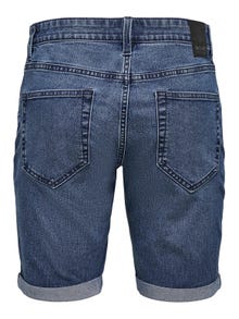 ONLY & SONS Slim fit Mid waist Shorts -Blue Denim - 22020754