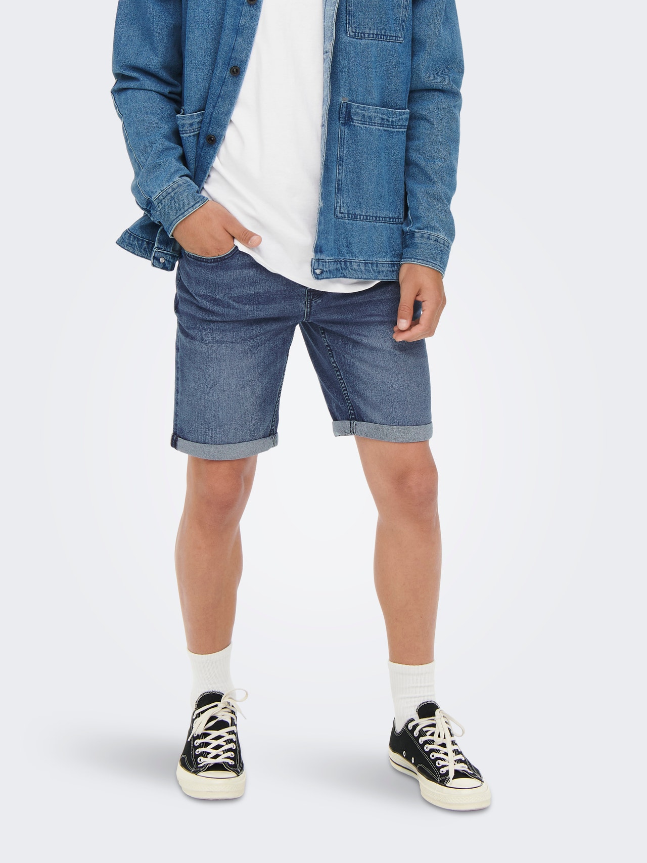 ONLY & SONS ONSPLY SHORTS BLUE PK 0754 -Blue Denim - 22020754