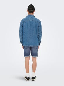 ONLY & SONS Shorts Corte slim Cintura media -Blue Denim - 22020754