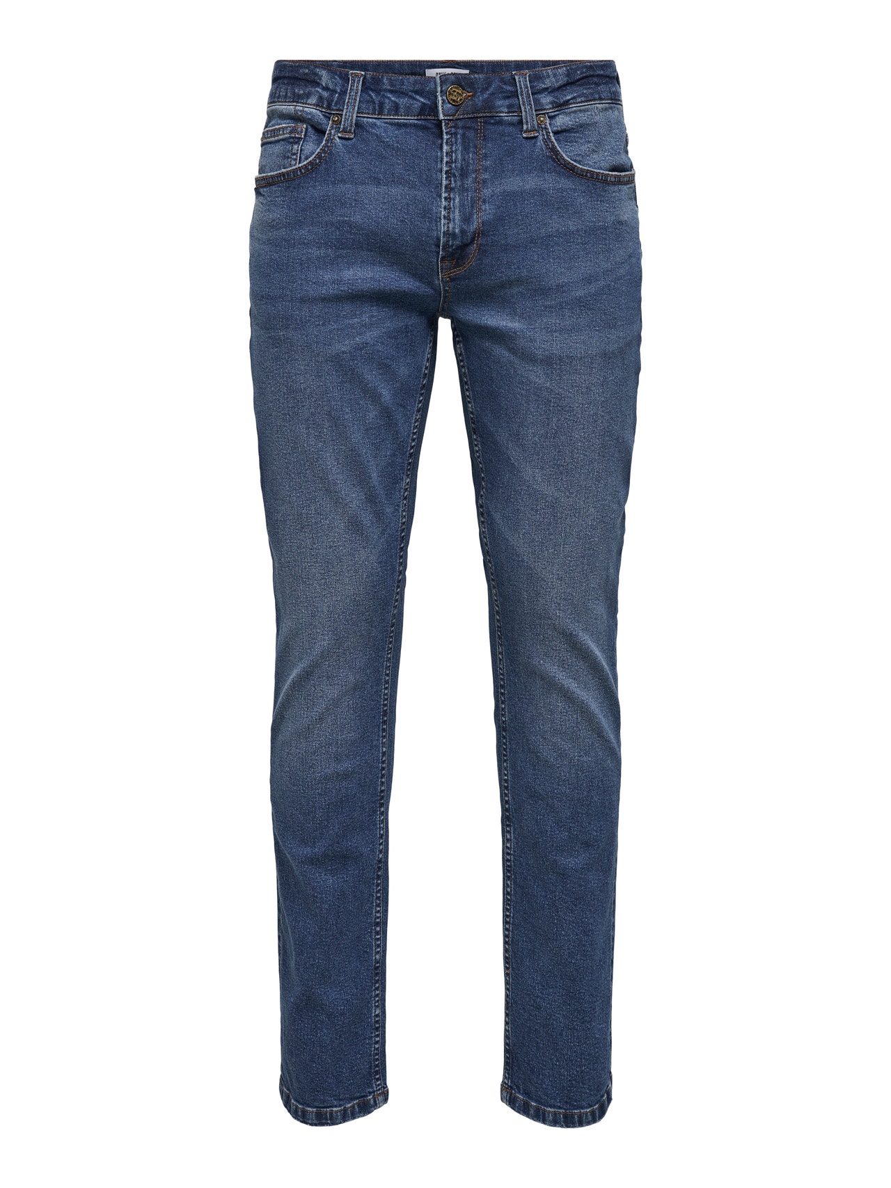 ONLY & SONS Normal geschnitten Mittlere Taille Jeans -Blue Denim - 22020769