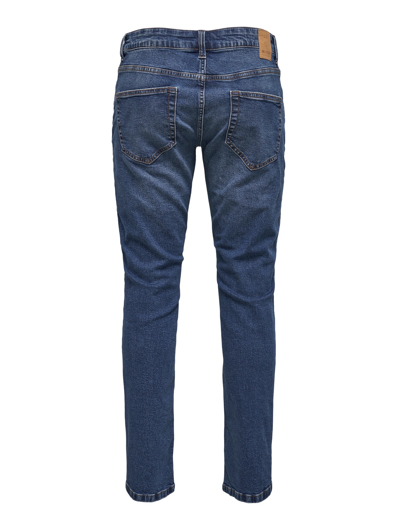 ONLY & SONS Regular fit Mid waist Jeans -Blue Denim - 22020769