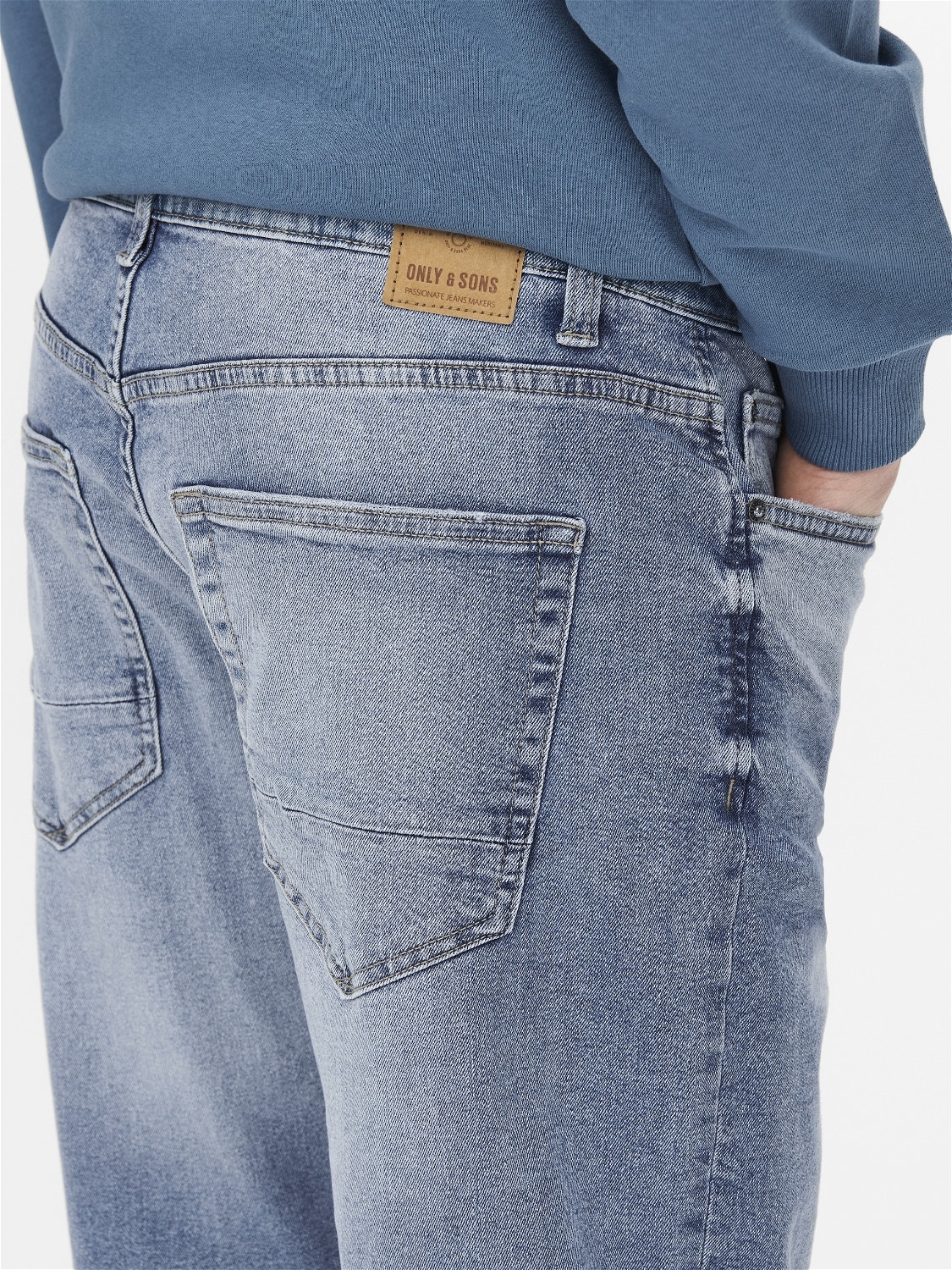 ONLY & SONS Jeans Tapered Fit Taille moyenne -Blue Denim - 22020775