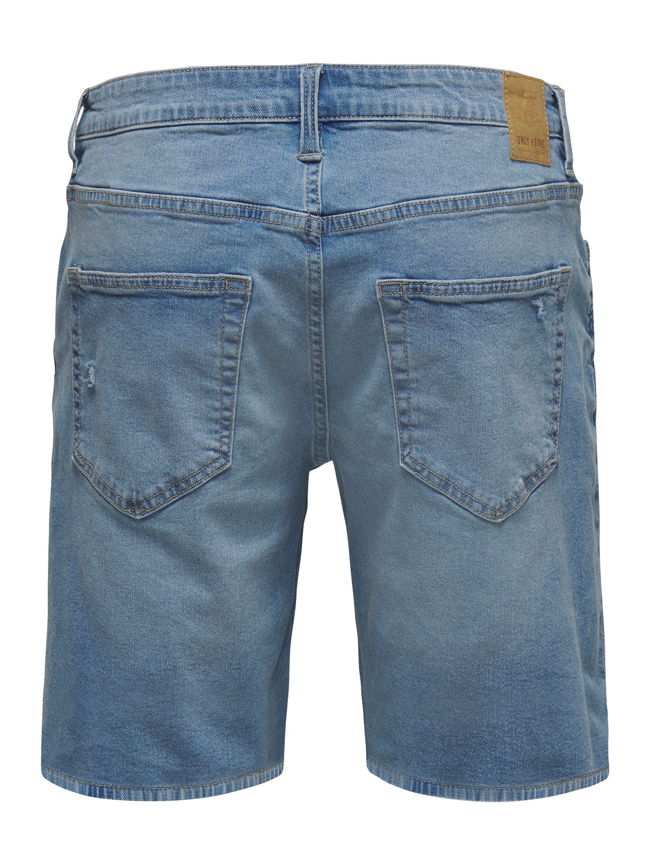 ONLY & SONS Mittlere Taille Shorts -Blue Denim - 22020785