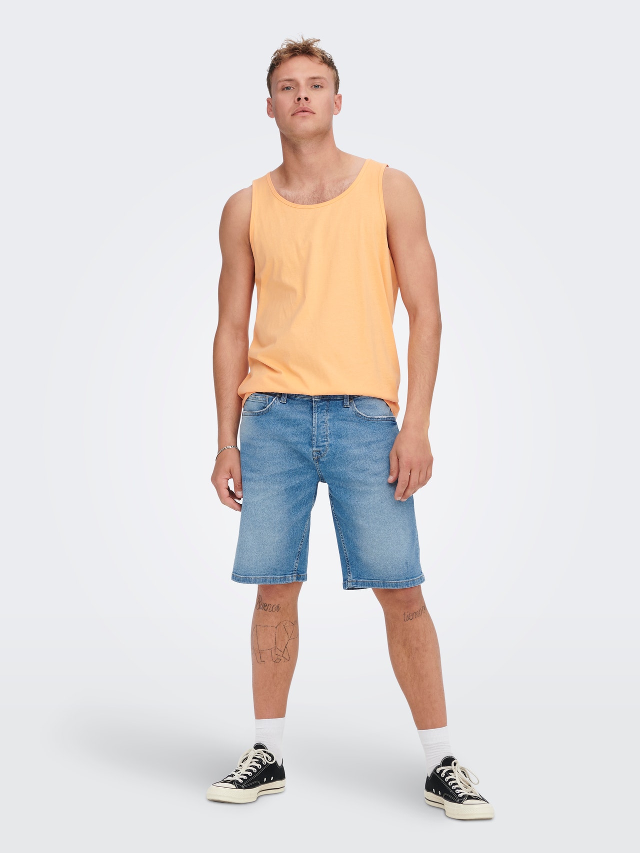 ONLY & SONS Shorts -Blue Denim - 22020786