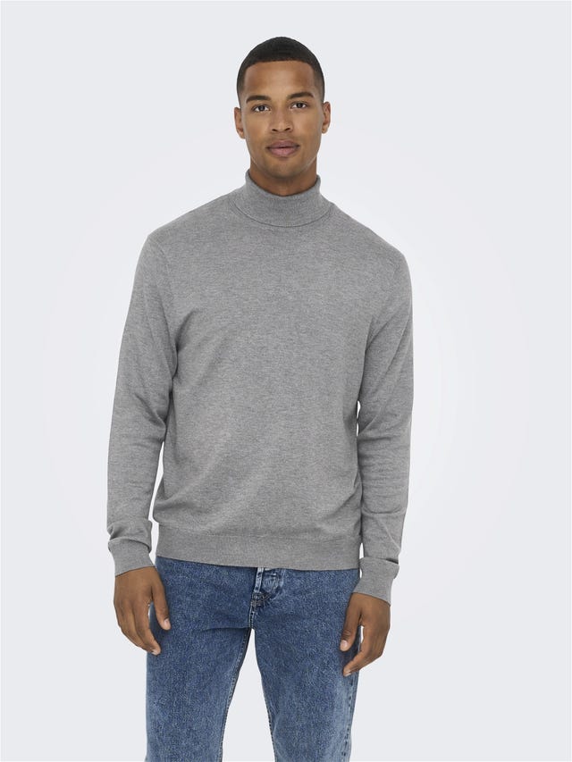ONLY & SONS Regular Fit Roll neck Pullover - 22020879