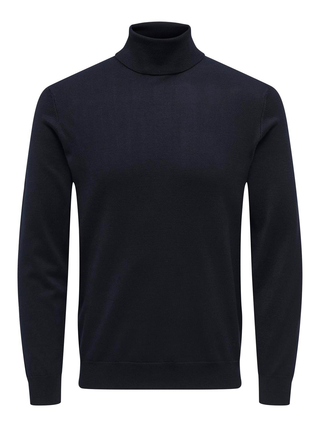 ONLY & SONS Pull-overs Regular Fit Col roulé -Dark Navy - 22020879