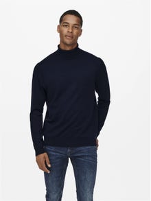 ONLY & SONS Pull-overs Regular Fit Col roulé -Dark Navy - 22020879