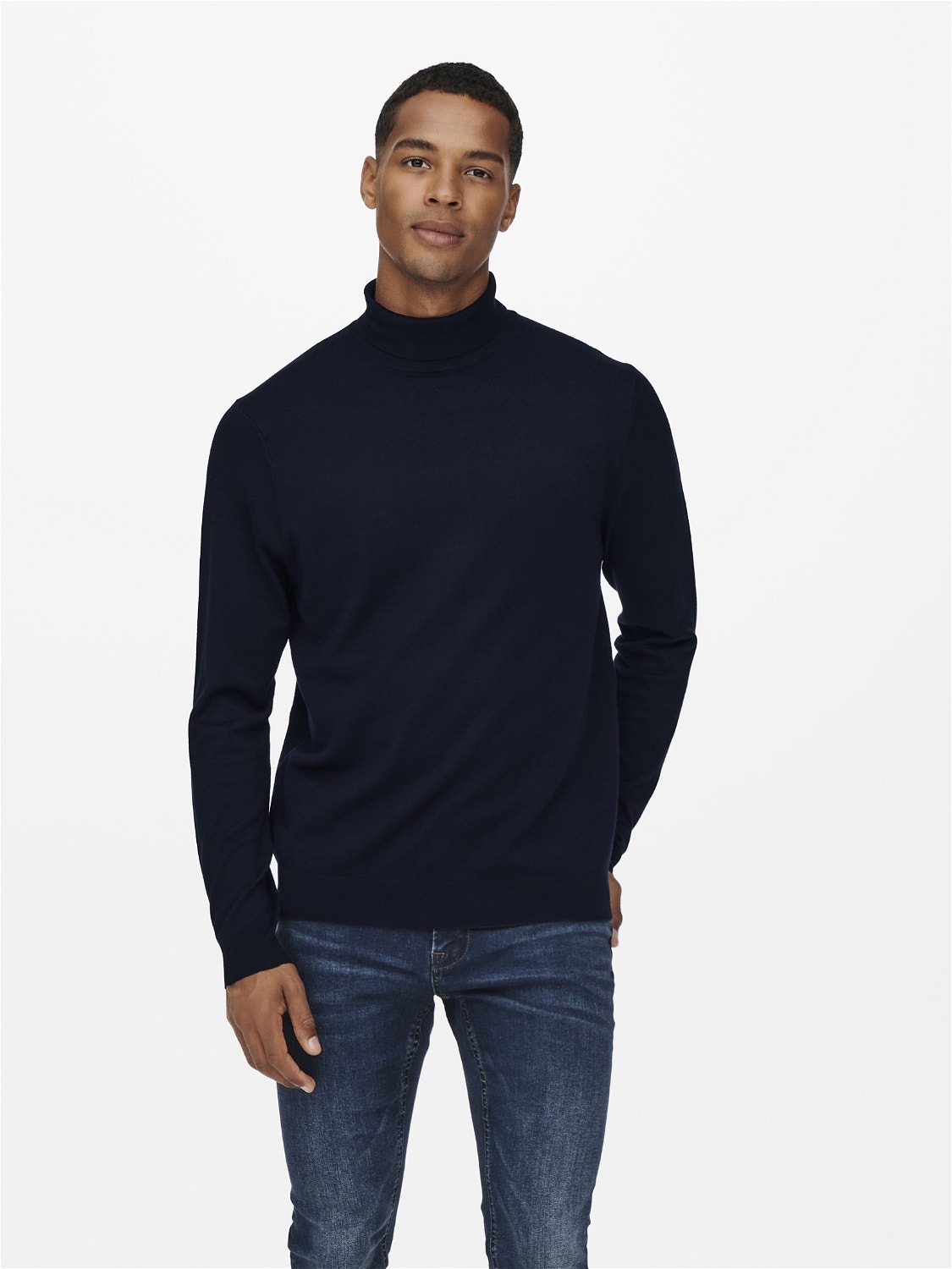 ONLY & SONS Pull-overs Regular Fit Col roulé -Dark Navy - 22020879