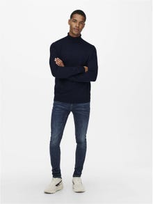 ONLY & SONS Pull-overs Regular Fit Col roulé -Dark Navy - 22020879