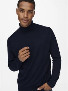 ONLY & SONS Pull-overs Regular Fit Col roulé -Dark Navy - 22020879