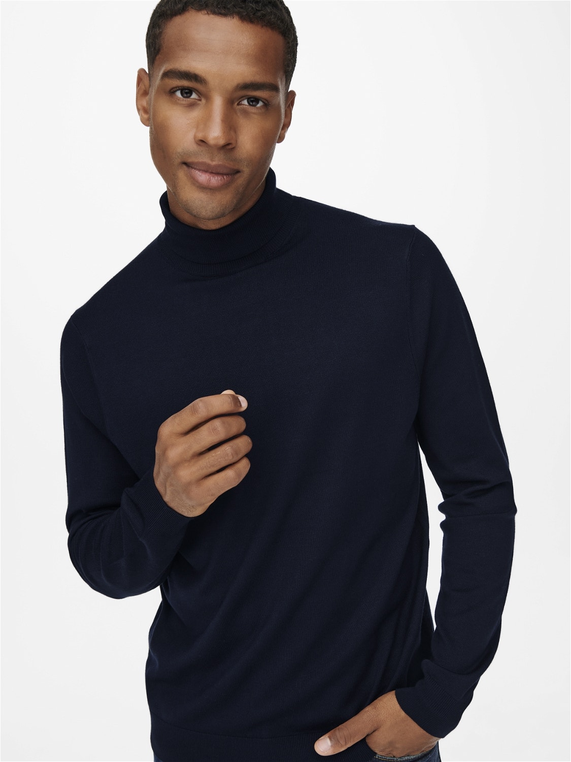 ONLY & SONS Pull-overs Regular Fit Col roulé -Dark Navy - 22020879