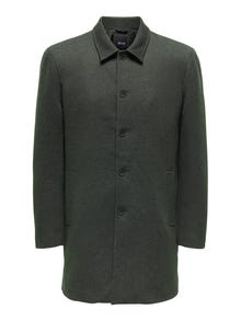 ONLY & SONS Solid color coat -Peat - 22020970