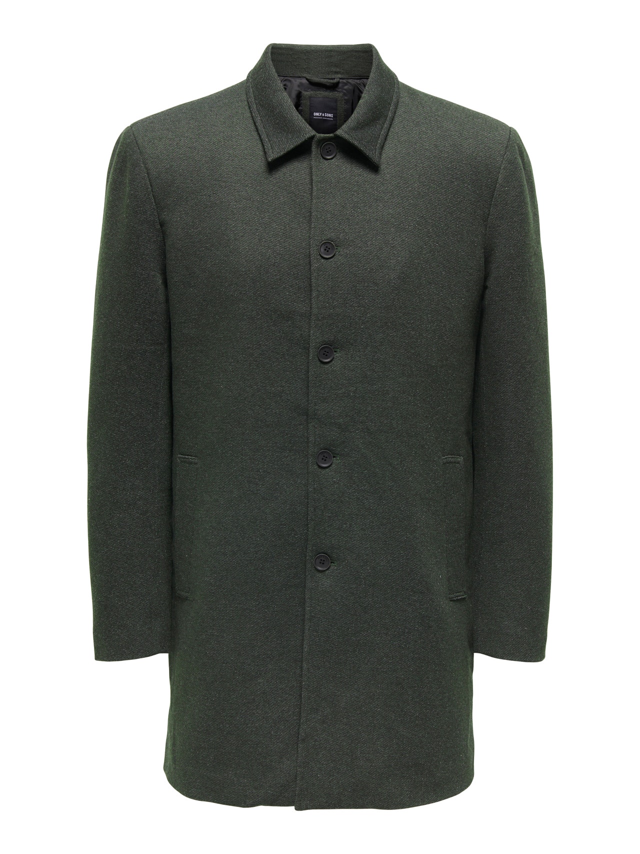 ONLY & SONS Spread collar Slit with buttons Coat -Peat - 22020970