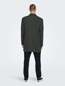 ONLY & SONS Solid color coat -Peat - 22020970