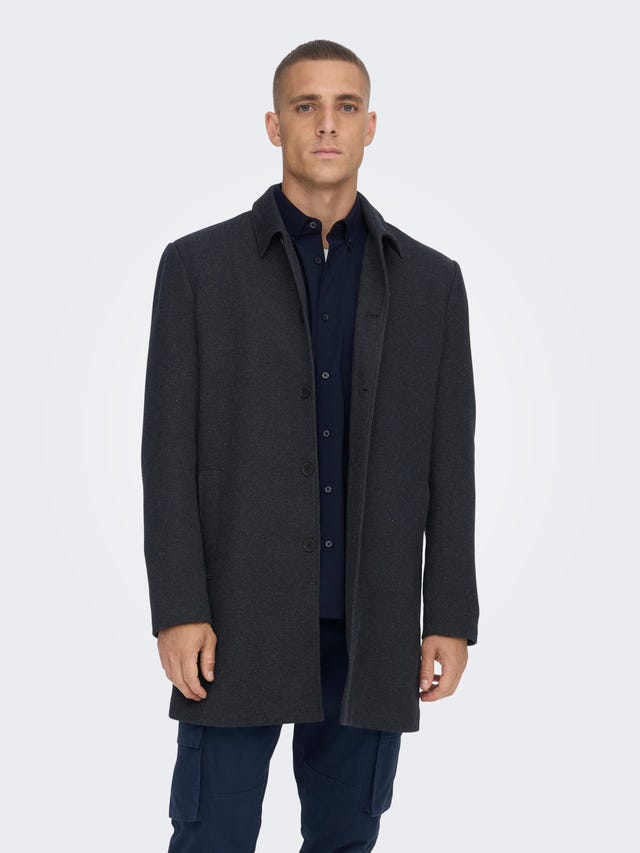 ONLY & SONS Solid color coat - 22020970