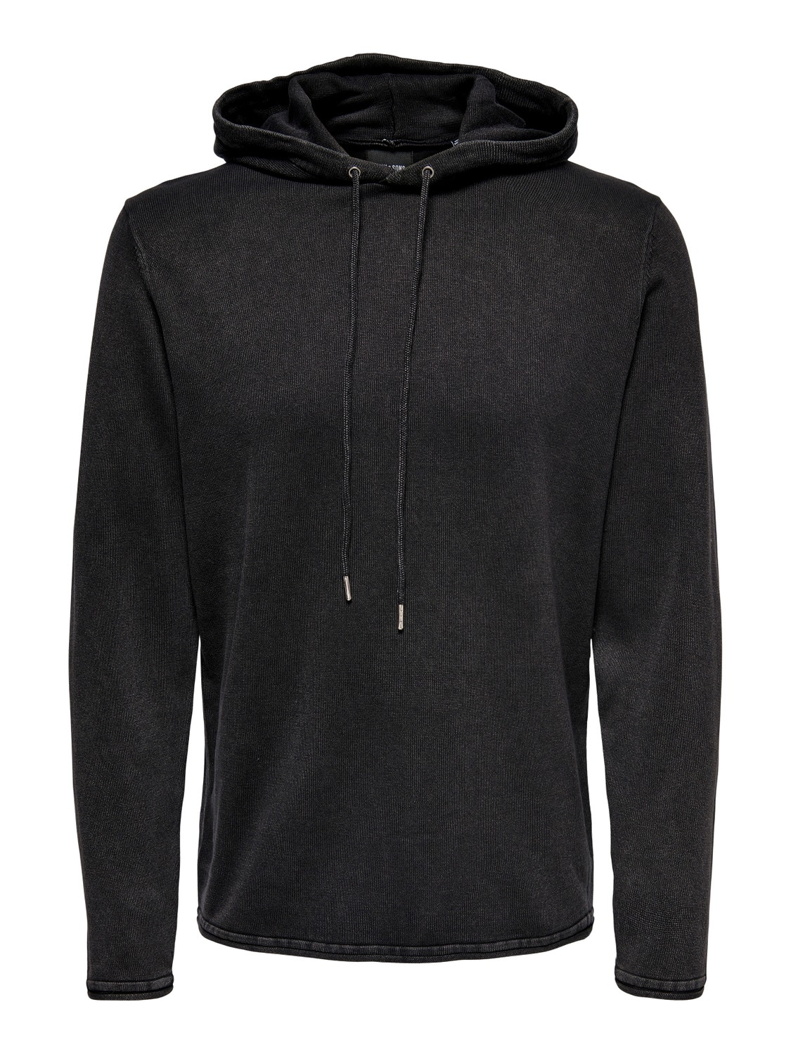 ONLY & SONS Hoodie knitted pullover -Black - 22021016