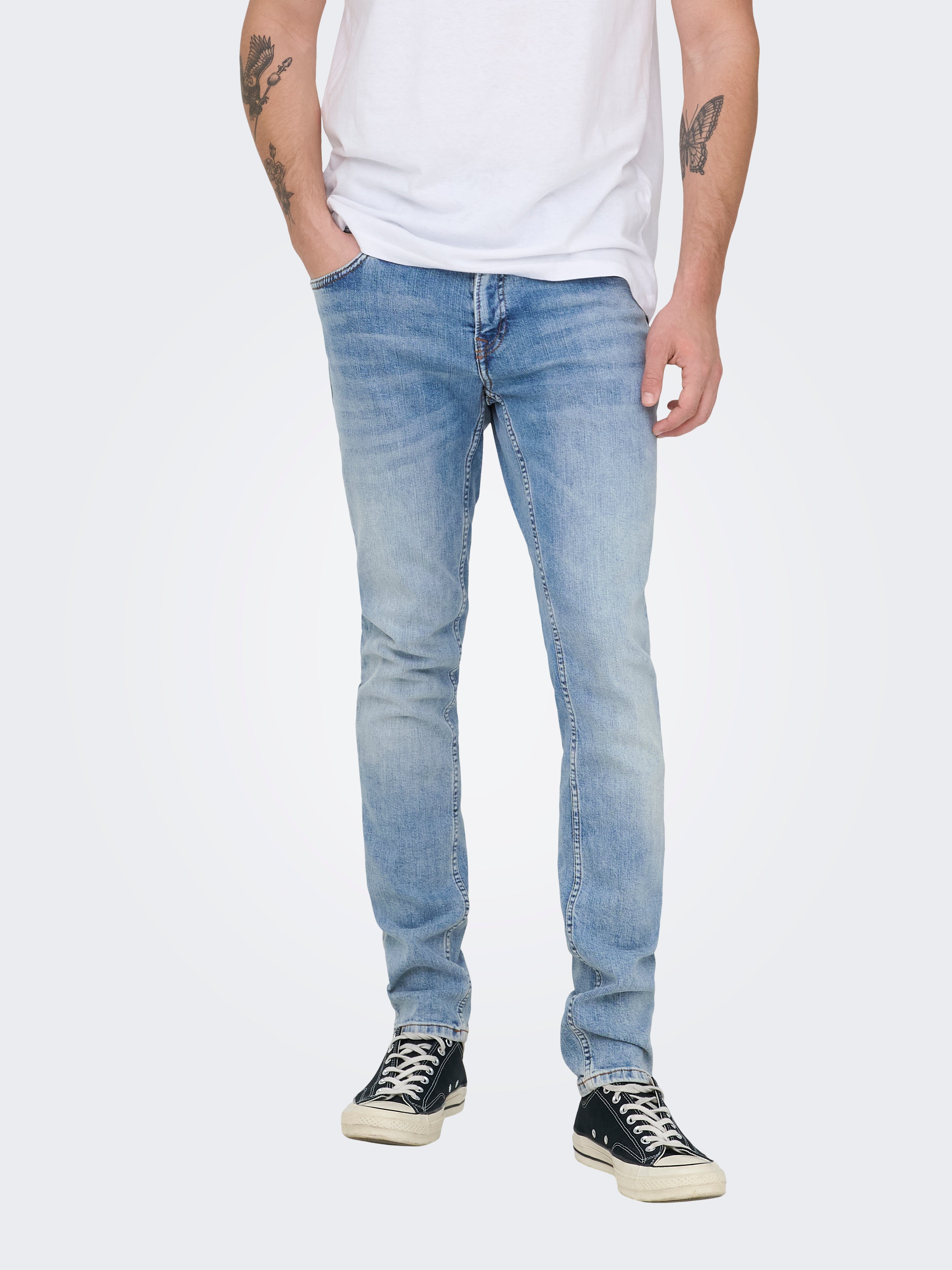 Onsloom Niedrige Taille Slim Fit Jeans