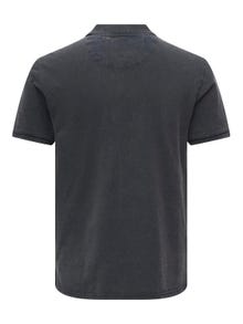 ONLY & SONS Krój slim Okrągły dekolt Koszula polo -Dark Navy - 22021769