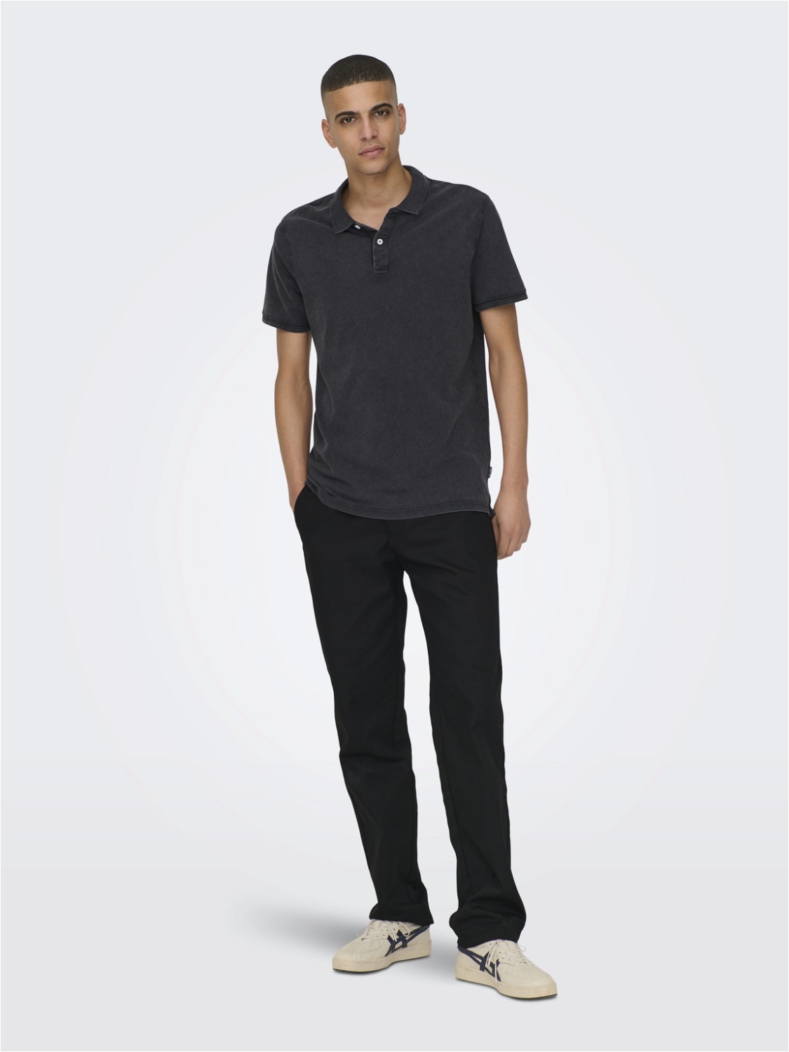 ONLY & SONS Slim fit O-hals Polo -Dark Navy - 22021769